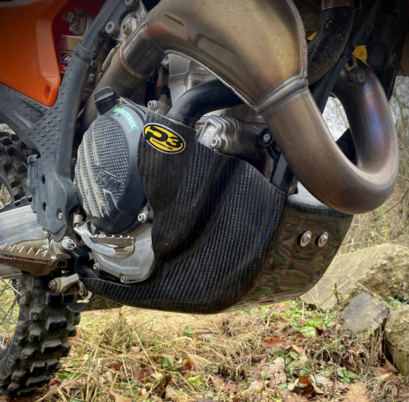 P3 CARBON - SKID PLATE - NO LINKAGE GUARD - KTM | HUSQ | GASGAS 250/350 4-STROKE MODELS 25-26