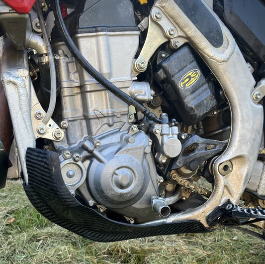P3 CARBON - SKID PLATE - NO LINKAGE GUARD - HONDA CRF 250/450 R/RX/RWE 21-26