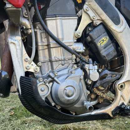 P3 CARBON - SKID PLATE - NO LINKAGE GUARD - HONDA CRF 250/450 R/RX/RWE 21-26