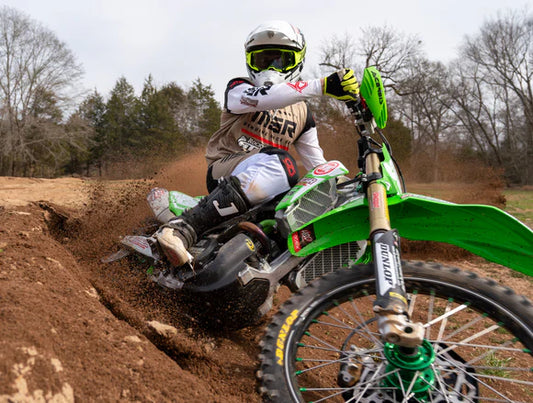 P3 CARBON - SKID PLATE - KAWASAKI KX450 F/X 19-23 / KX250 F/X/XC 21-24 / KX450SR 19-24