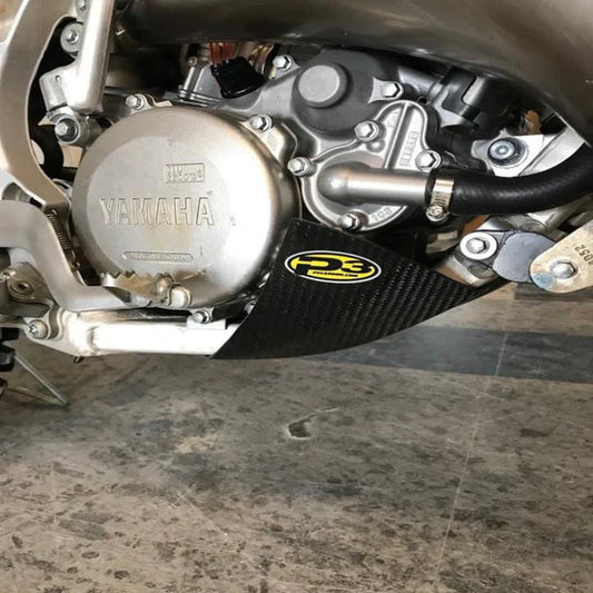 P3 CARBON - SKID PLATE - YAMAHA YZ125 19-26 / YZ125X 20-26