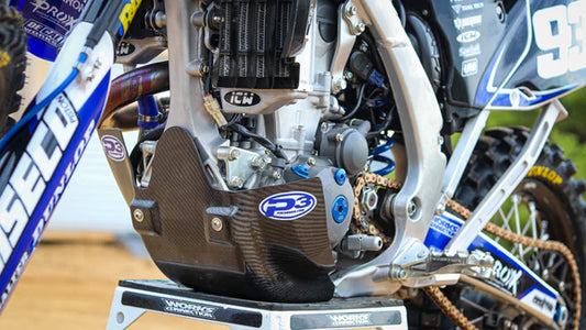P3 CARBON - SKID PLATE - YAMAHA - WR450F 12-18/WR250F 15-19/450FX 16-18/250FX 15-19/WR250FK 19