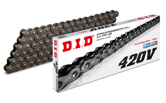 DID 420V RAW STEEL O-RING SEALED CHAIN