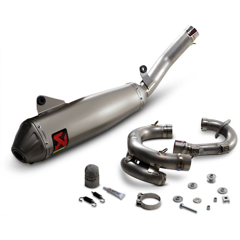 AKRAPOVIC - EVOLUTION - TITANIUM FULL EXHAUST SYSTEM - S-Y4MET15-CIBNTA - YAMAHA 20-22 YZ450F / 21-23 YZ450FX