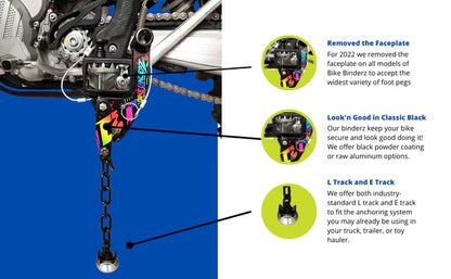 BIKE BINDERZ - DIRT BIKE L-TRACK KIT