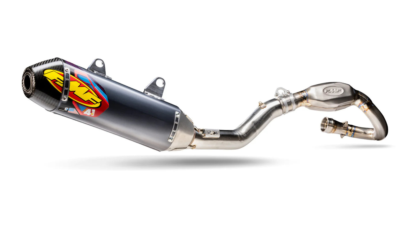 FMF RACING - STAINLESS STEEL ALUM. FACT-4.1 RCT W/R.CARBON CAP FULL SYSTEM - 045638 - KTM/HUSQ/GASGAS 19-22 450
