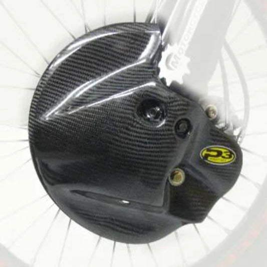 P3 CARBON - FRONT BRAKE DISC GUARD KIT - KAWASAKI 04-12