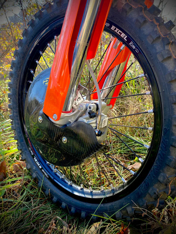 P3 CARBON - FRONT BRAKE DISC GUARD KIT - FACTORY/OEM - KTM/HUSQVARNA/GASGAS 16-26