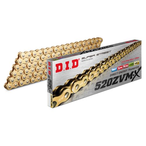 DID 520ZVMX GOLD X-RING SEALED CHAIN