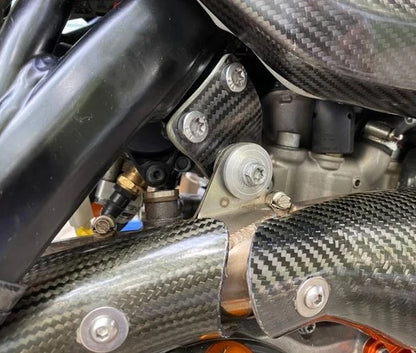 P3 CARBON - ENGINE MOUNTS - KTM / HUSQ FE501(S) 500 EXC-F 500 XCFW 20-23