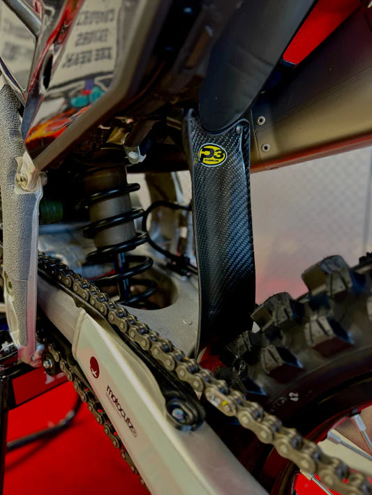 P3 CARBON - MUD FLAP/SHOCK GUARD - HONDA 250/450 MODELS 21-26