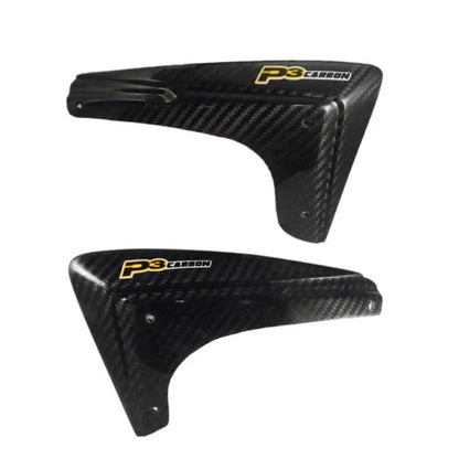 P3 CARBON - RADIATOR SHROUD EXTENDERS - HONDA CRF250R 18-21 / CRF 250RX 19-21 / CRF450R 17-20 / CRF450RX 17-19