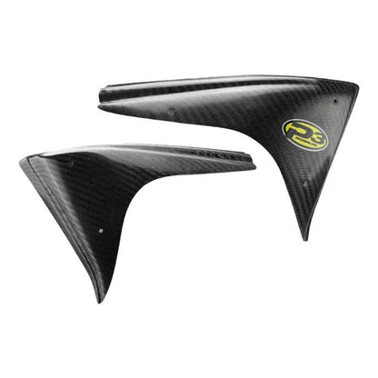 P3 CARBON - RADIATOR SHROUD EXTENDERS - HONDA CRF250R 18-21 / CRF 250RX 19-21 / CRF450R 17-20 / CRF450RX 17-19