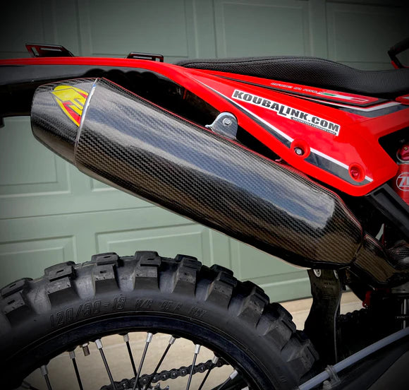 P3 CARBON - FULL COVERAGE MUFFLER GUARD - FMF MUFFLER - BETA R/RS/RR-S 4T 20-26