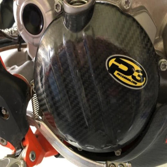 P3 CARBON - CLUTCH COVER GUARD - KTM 250/300 17-23