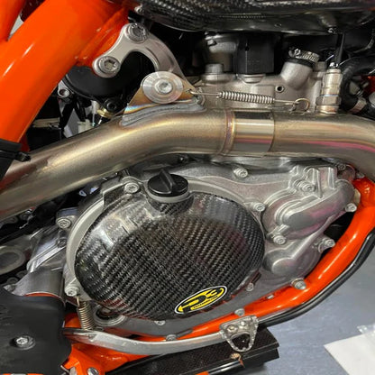 P3 CARBON - CLUTCH COVER GUARD - KTM 450 SX-F/XC-F 16-22 450 SX-F FACTORY EDITION 15-22 450/500 EXC-F 16-19