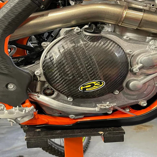 P3 CARBON - CLUTCH COVER GUARD - KTM 450 SX-F/XC-F 16-22 450 SX-F FACTORY EDITION 15-22 450/500 EXC-F 16-19