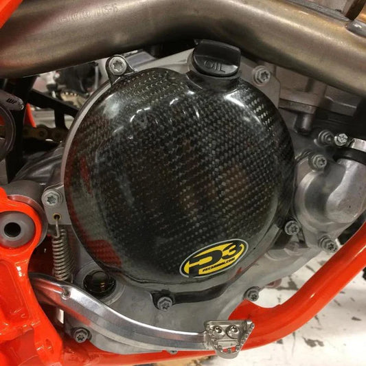 P3 CARBON - CLUTCH COVER GUARD - HUSQVARNA FC/FE/FX 250/350 16-18