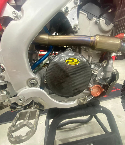 P3 CARBON - CLUTCH COVER GUARD - HONDA CRF 250R/RX/RWE 18-26