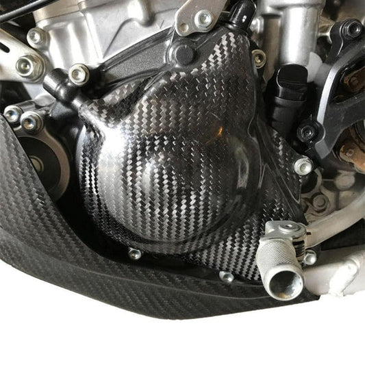 P3 CARBON - IGNITION COVER GUARD - HONDA CRF450R/RX/RWE & CRF400RX 17-26