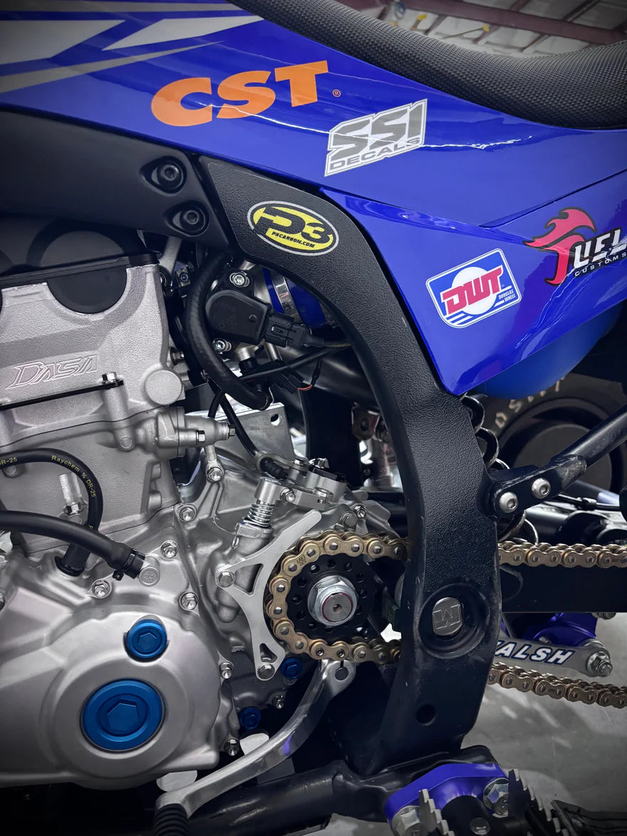 P3 CARBON - FRAME PROTECTOR - GRIP GUARD - YAMAHA YFZ 450R 09-26