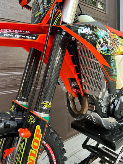 P3 CARBON - LOWER FORK PROTECTORS - KTM / HUSQVARNA / GASGAS 11-26