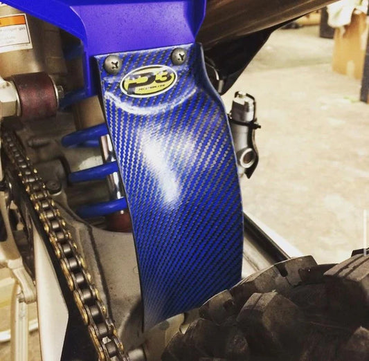 P3 CARBON - MUD FLAP/SHOCK GUARD - YAMAHA - YZ250/450F 10-18 & CURRENT YZ65 MODELS
