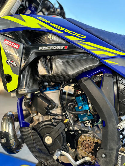 P3 CARBON - LOWER FUEL TANK COVER - SHERCO SC/SC/SM/SE-F 19-24