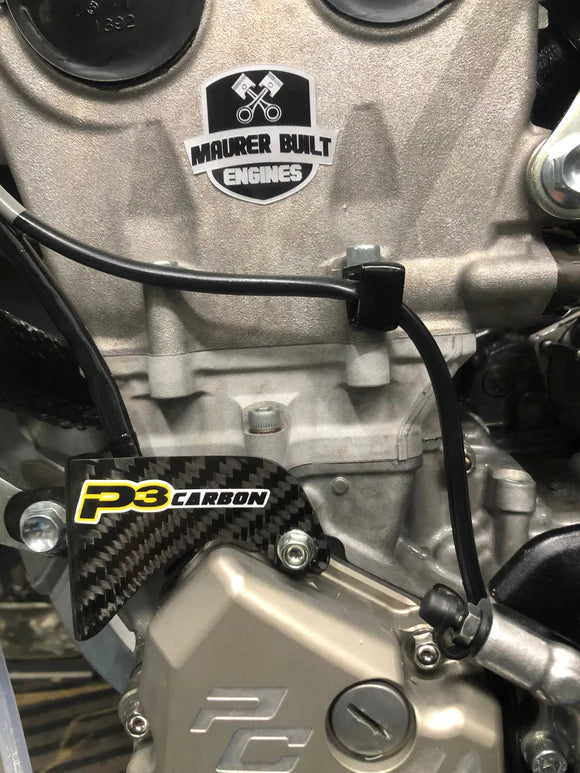 P3 CARBON - IGNITION WIRE COVER - KAWASAKI KX250 (F/X/XC) 21-24