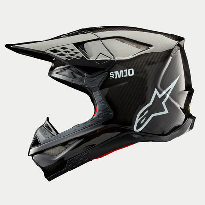 ALPINESTARS - SM10 SOLID - BLACK GLOSSY CARBON