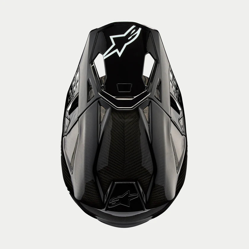 ALPINESTARS - SM10 SOLID - BLACK GLOSSY CARBON