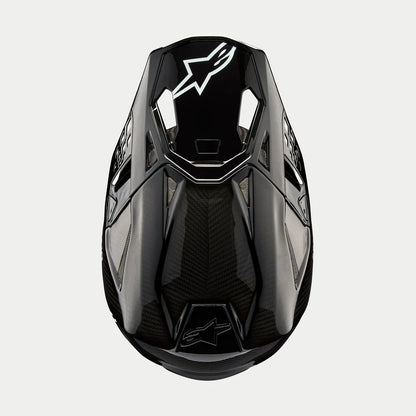 ALPINESTARS - SM10 SOLID - BLACK GLOSSY CARBON