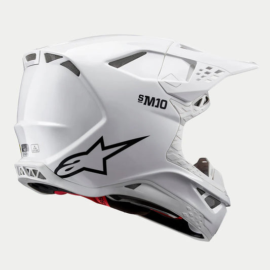 ALPINESTARS - SM10 HELMET - SOLID - WHITE GLOSSY