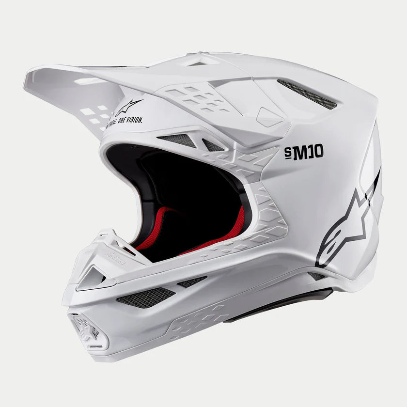 ALPINESTARS - SM10 SOLID - WHITE GLOSSY