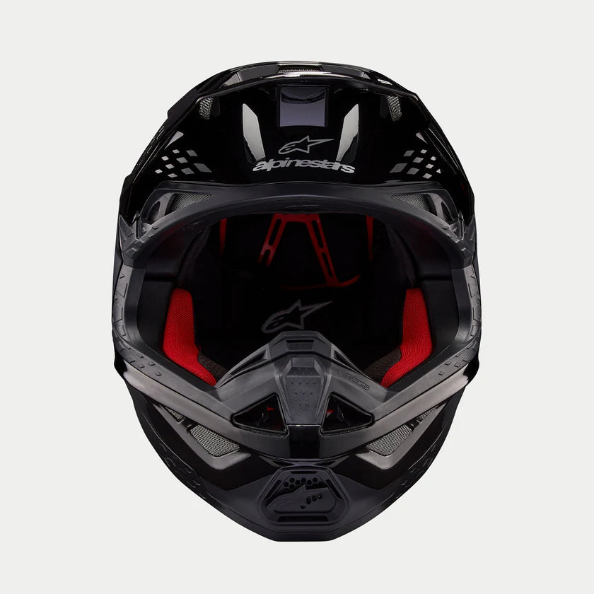 ALPINESTARS - SM10 HELMET - FLOOD - BLACK/DARK GREY MATTE & GLOSSY