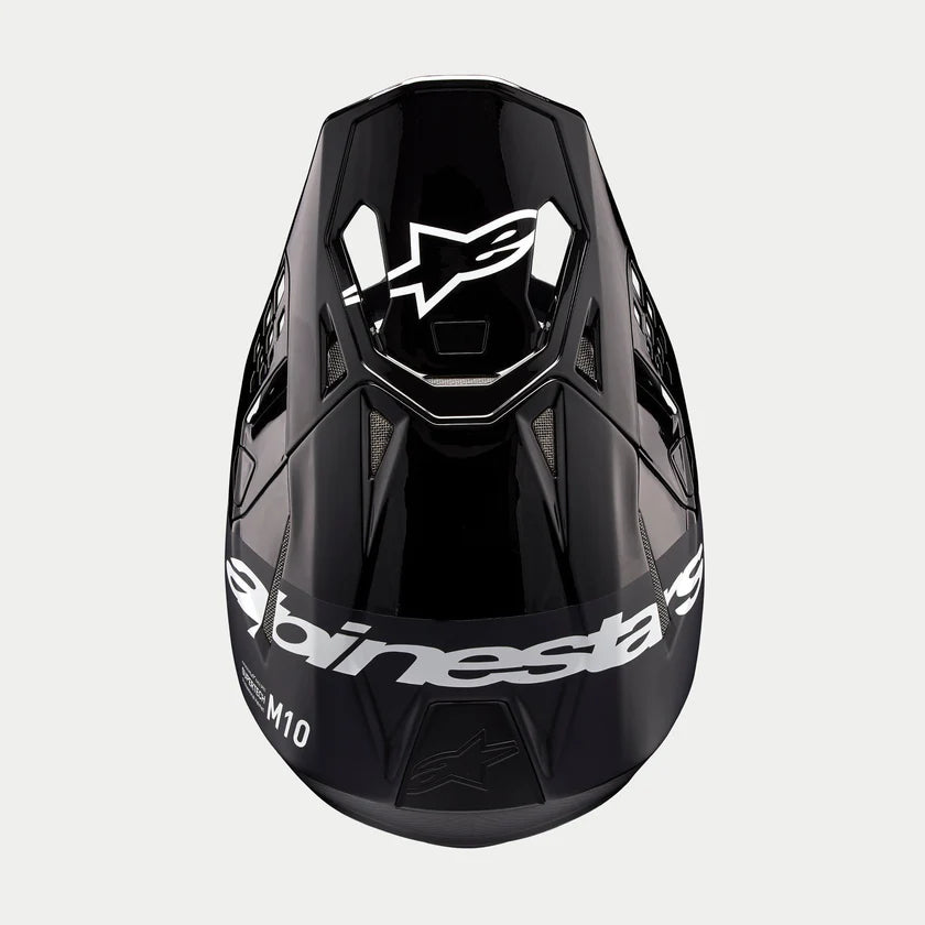 ALPINESTARS - SM10 HELMET - FLOOD - BLACK/DARK GREY MATTE & GLOSSY