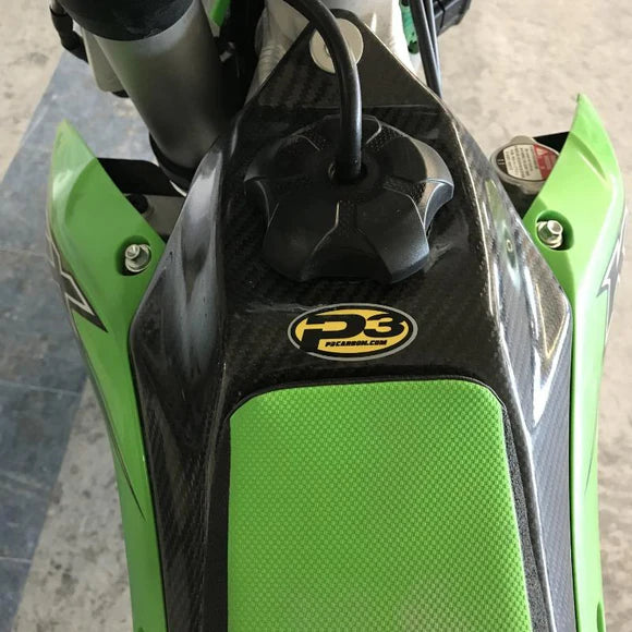 P3 CARBON - FUEL TANK COVER - KAWASAKI KX450F 16-18