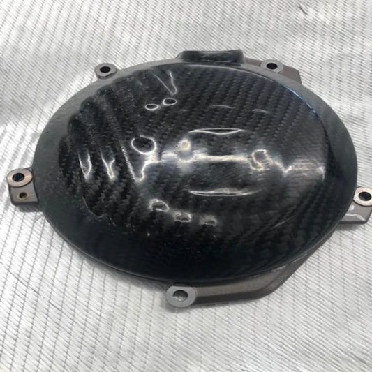 P3 CARBON - CLUTCH COVER GUARD - HUSQVARNA FC 250/350 19-22 FE 350 19-20 FX 350 19-22