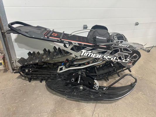 TIMBERSLED - 2023 RIOT 3 PRO BLACK - SNOWBIKE KIT - USED (CONTACT FOR PURCHASE)