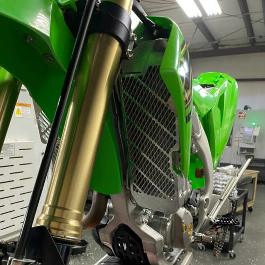 BULLETPROOF DESIGNS RADIATOR GUARDS, KAWASAKI 16-23 KX450/KX250