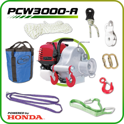 PORTABLE WINCH - GAS POWERED PORTABLE WINCH - PCW3000-A