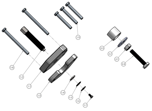 YETI SNOW MX - COMPLETE SHAFT BEARING PULLER/INSTALLER TOOL KIT - YAAC1946