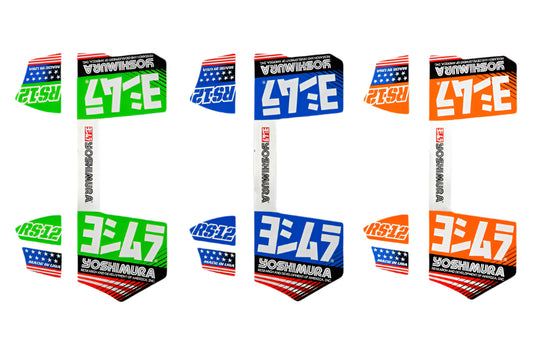 YOSHIMURA - RS-12 SILENCER OE BRANDED 4 PIECE DECAL KIT