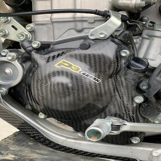 P3 CARBON - IGNITION COVER GUARD - HONDA CRF450R/RX/RWE & CRF400RX 17-26