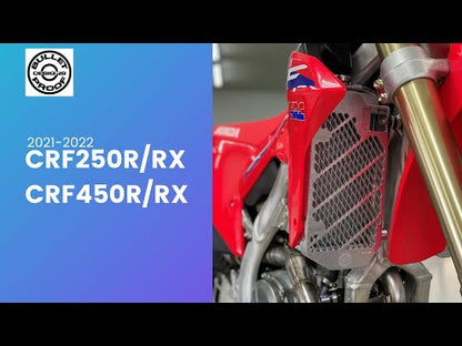 BULLETPROOF DESIGNS - RADIATOR GUARDS - HONDA 21-25 CRF450R/RX/RWE / 22-25 CRF250R/RX/RWE