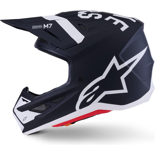 ALPINESTARS - SM7 HELMET - DASHER - BLACK/WHITE MATTE