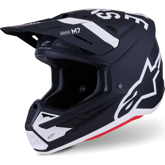 ALPINESTARS - SM7 HELMET - DASHER - BLACK/WHITE MATTE