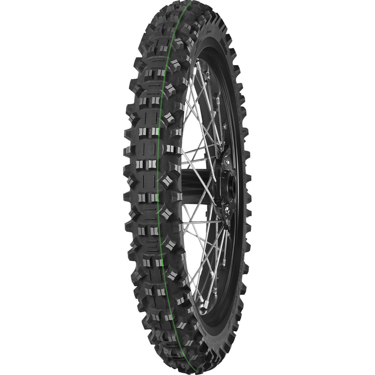 MITAS - TERRA FORCE EF SUPER LIGHT (SINGLE GREEN STRIPE) - GUMMY TECHNICAL ENDURO TIRES