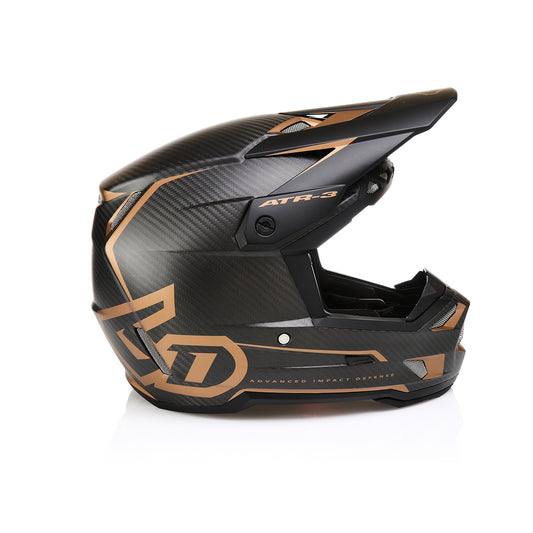 6D HELMETS - ATR-3 - NOVA MATTE CARBON FIBER/BRONZE