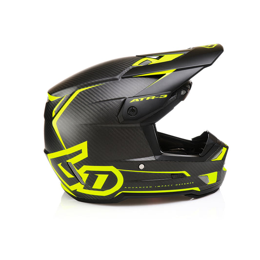 6D HELMETS - ATR-3 - NOVA MATTE CARBON FIBER/NEON YELLOW